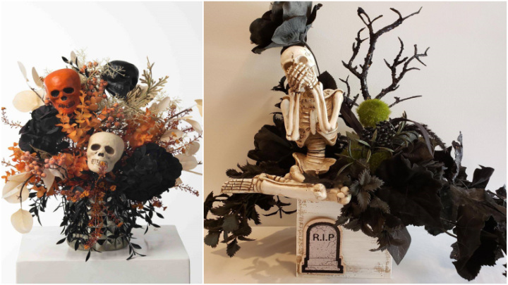 ترکیب گل و تاریکی؛ دکور مرموز برای شب هالووین ترکیب گل و تاریکی؛ دکور مرموز برای شب هالووین