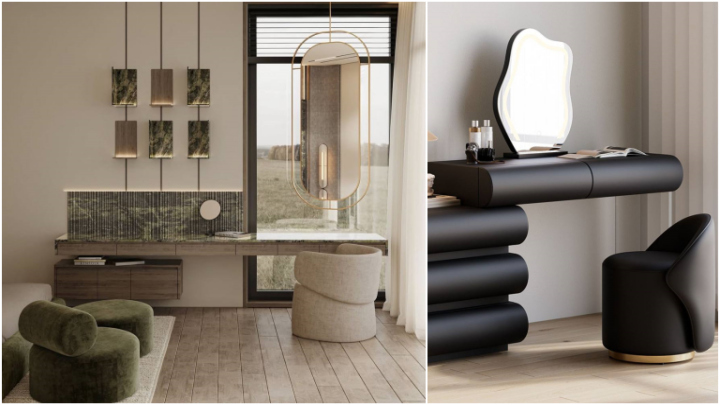 ایده خلاقانه برای میز آرایش شیک و باکلاس