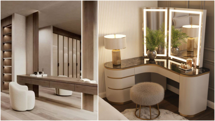 ایده خلاقانه برای میز آرایش مینیمال و جدید