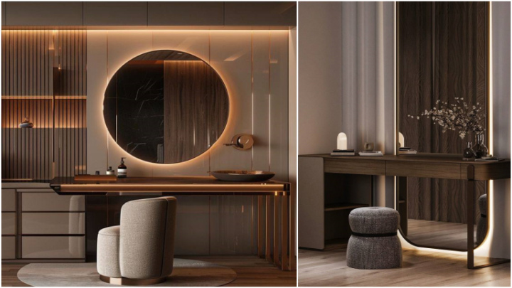 ایده برای میز آرایش لوکس و مدرن