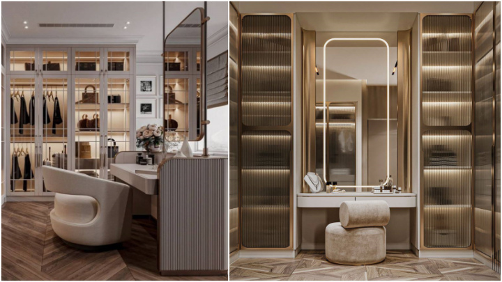 ایده برای میز آرایش متفاوت با نورپردازی جالب