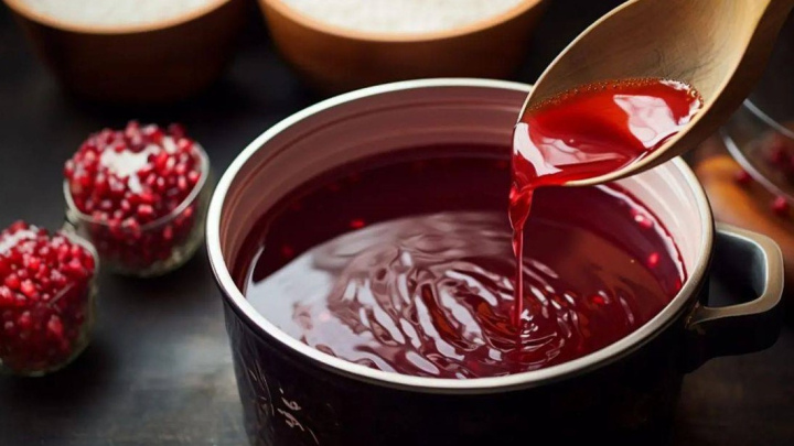 طرز تهیه سس انار با آب انار طرز تهیه سس انار با آب انار