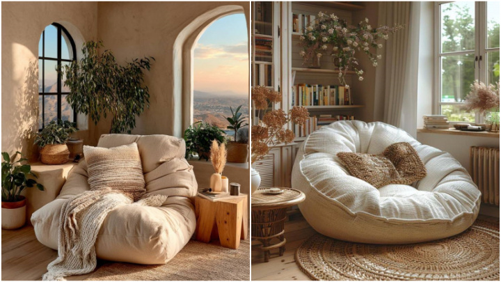 انواع مدل‌های مبل شنی دو نفره پارچه‌ای