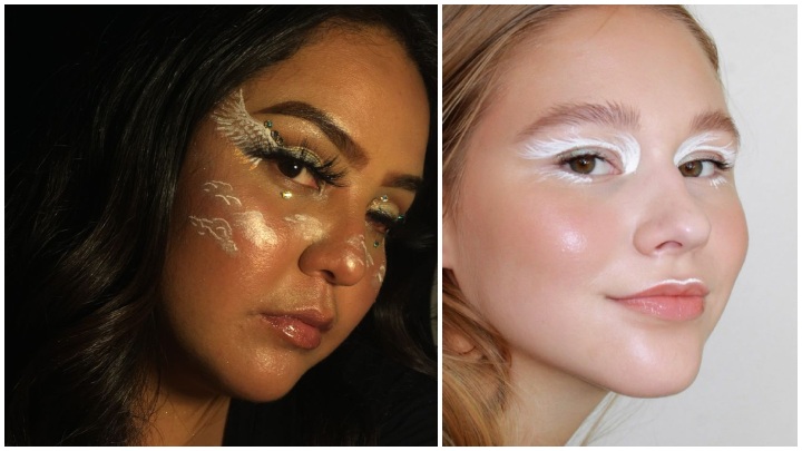 گریم فرشته روشن، ساده و زیبا برای جشن هالووین گریم فرشته روشن، ساده و زیبا برای جشن هالووین