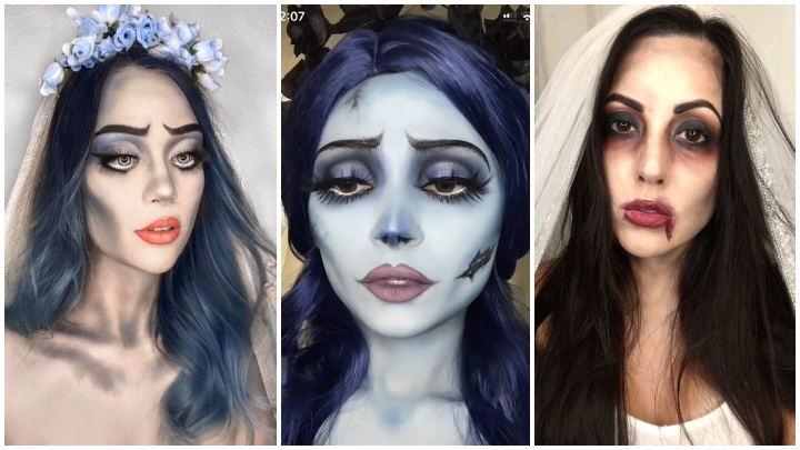 گریم عروس وحشتناک برای جشن هالووین گریم عروس وحشتناک برای جشن هالووین