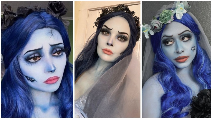 گریم عروس شبح برای جشن هالووین گریم عروس شبح برای جشن هالووین