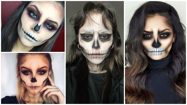 گریم اسکلت ترسناک مخصوص هالووین گریم اسکلت ترسناک مخصوص هالووین