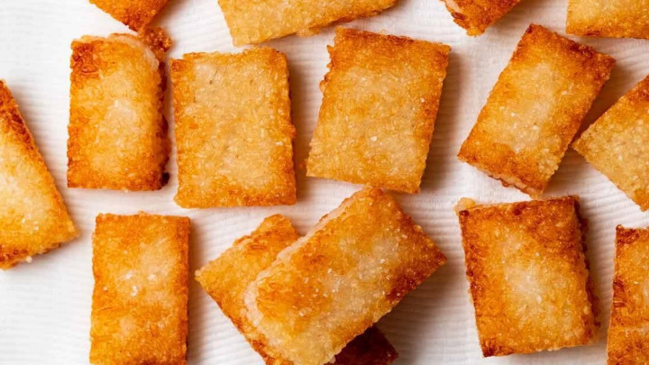 طرز تهیه کریسپی برنج با برنج شفته شده طرز تهیه کریسپی برنج با برنج شفته شده