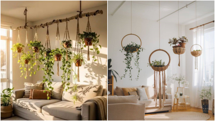 گلدان‌های آویز دیواری خوشگل و ترند