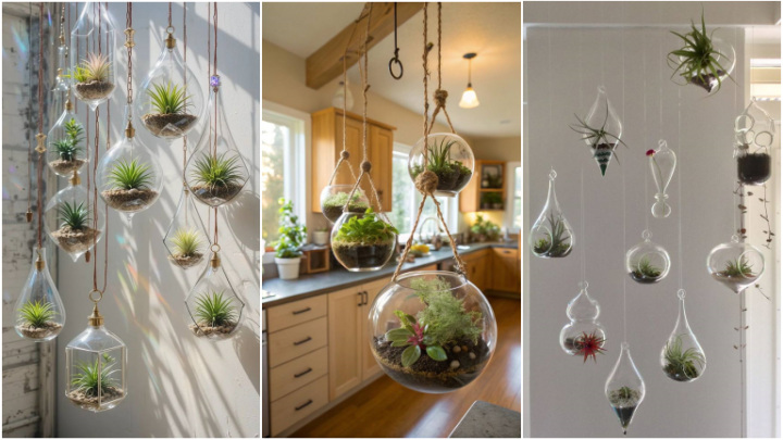 گلدان‌های آویز دیواری خوشگل برای دکوراسیون اتاق