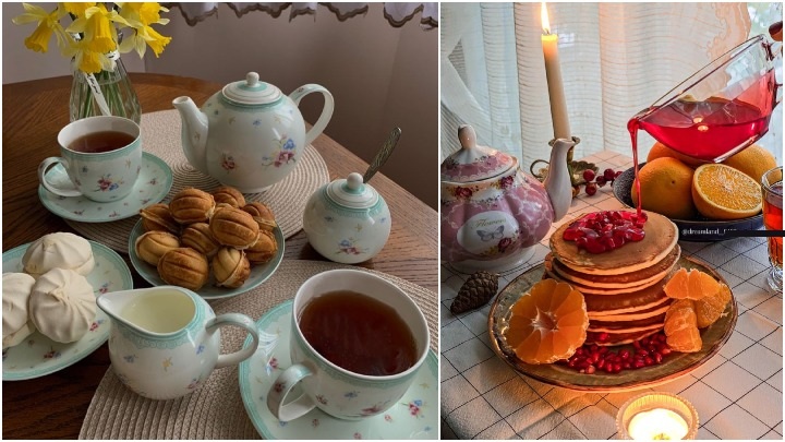 ایده‌های چیدمان میز عصرانه پاییزی