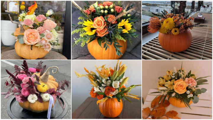 گل‌آرایی پاییزی با کدو حلوایی؛ ترکیب رنگ مناسب