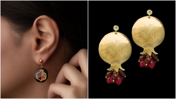 گوشواره انار، جلوه‌ای متفاوت و ترند برای استایل‌های روزمره