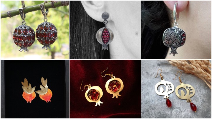 ایده‌های ست کردن گوشواره انار