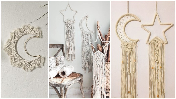 مکرومه‌های ماه و ستاره، ترکیب بافت طبیعی با فرم هندسی