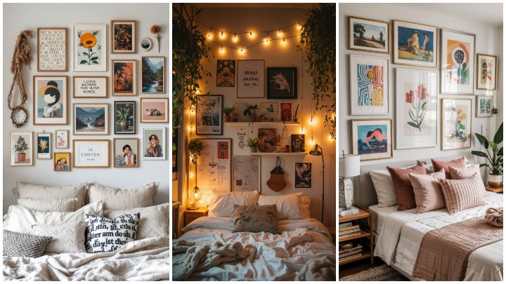 تزیین تخت‌خواب؛ قاب‌ها و تابلوهای بالای تخت
