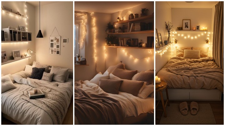 تزیین تخت‌خواب؛ نورپردازی ملایم و مکمل