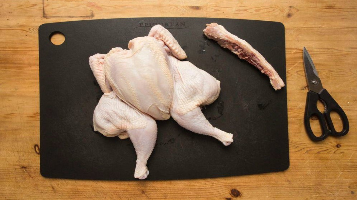 روش برش زدن مرغ کامل