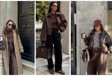 ترکیب‌های لباس قهوه‌ای برای پاییز
