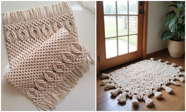 مدلهای جدید پادری مکرومه؛ خاص و هنری برای خانه