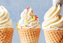 کالری بستنی قیفی دستگاهی چقدر است؟