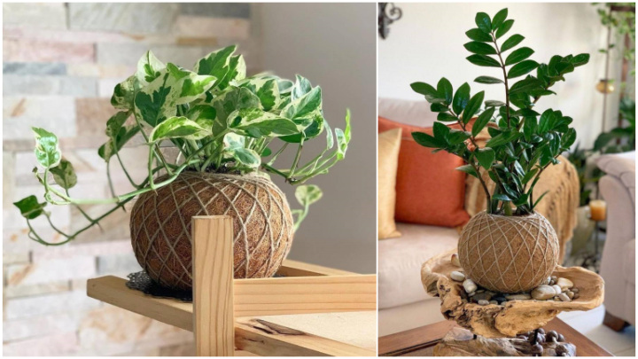 ساخت گلدان با توپ پلاستیکی ساخت گلدان با توپ پلاستیکی