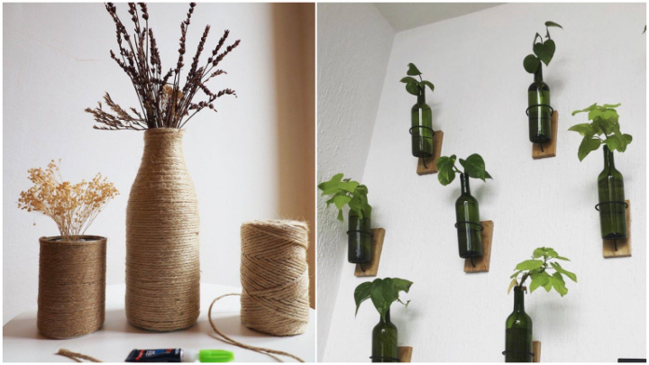 روش ساخت گلدان با بطری روش ساخت گلدان با بطری