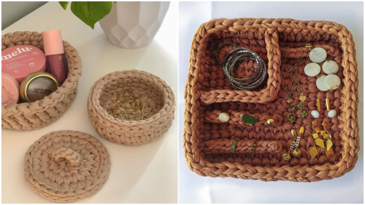 جدیدترین مدل‌های باکس تریکو دستبافت برای نظم‌دهی شیک خانه