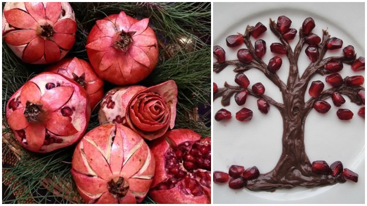 ایدههای هنری با انار پوستکنده ویژه دانشآموزان