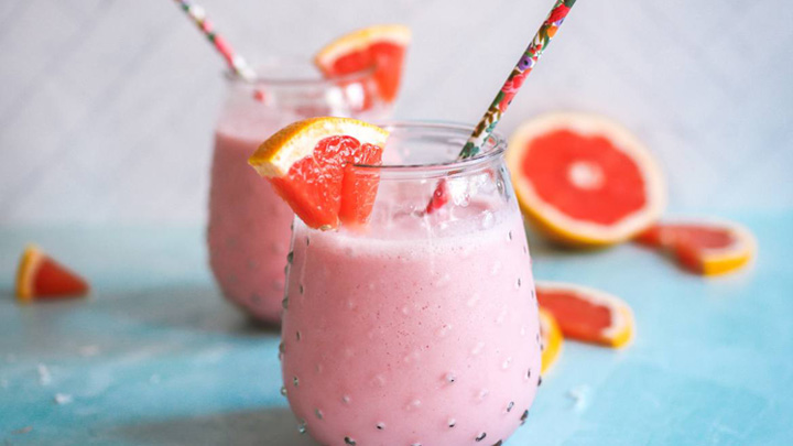 نکات و فوتوفن های طرز تهیه اسموتی انار و گریپ فروت