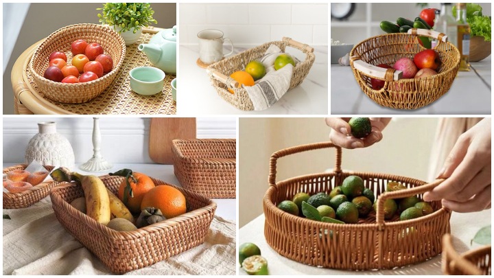 ترکیب هنر سنتی و سبک مدرن؛ سبدهای بافتنی برای استفاده روزانه