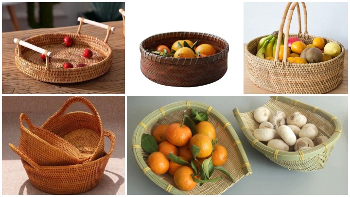 سبدهای بافتنی دست‌ساز؛ ترکیب زیبایی و کاربری برای میوه و نان