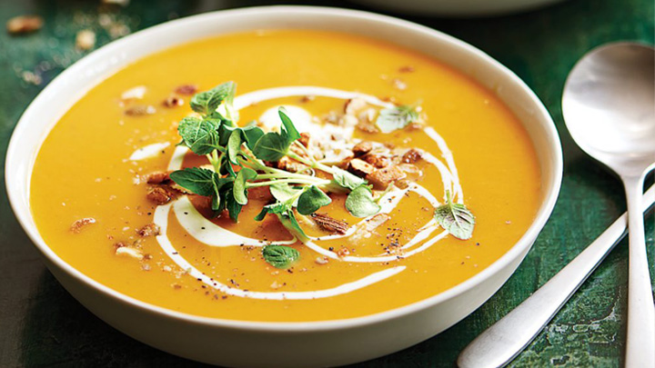 طرز تهیه سوپ کدو حلوایی برای سرماخوردگی طرز تهیه سوپ کدو حلوایی برای سرماخوردگی