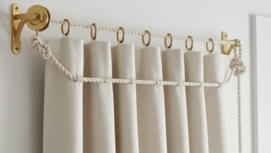 چطور پرده را بدون چوب پرده نصب کنیم؟ 7 روش‌ ساده و خلاقانه