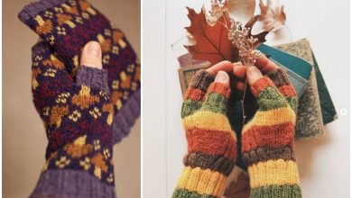 مدل‌های دستکش نیم‌بند بافتنی؛ مناسب پاییز و زمستان