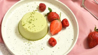 طرز تهیه پاناکوتای چای سبز؛ دسر خوشمزه و شیک به سبک ژاپنی