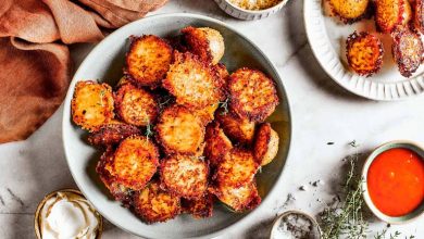 طرز تهیه سیبزمینی پارمسان کریسپی+ سس مخصوص