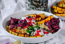 طرز تهیه سالاد کدو حلوایی و کلم قرمز؛ سالاد پاییزی متفاوت