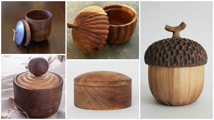 توجه به رنگ و بافت قندان‌های چوبی