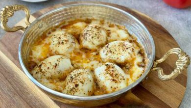 صبحانه معروف ترکیه با تخم مرغ و نعناع؛ به روش سنتی