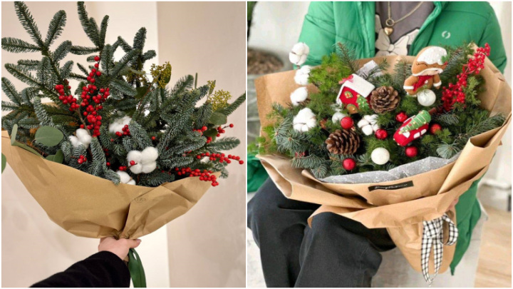 ایده‌های دسته گل کریسمسی 2026