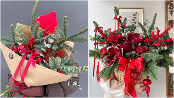 ایده‌های دسته گل کریسمسی 2026