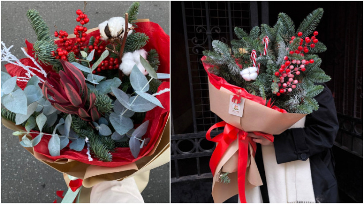ایده‌های دسته گل کریسمسی؛ هدیه‌‌ای جذاب برای عزیزانتان