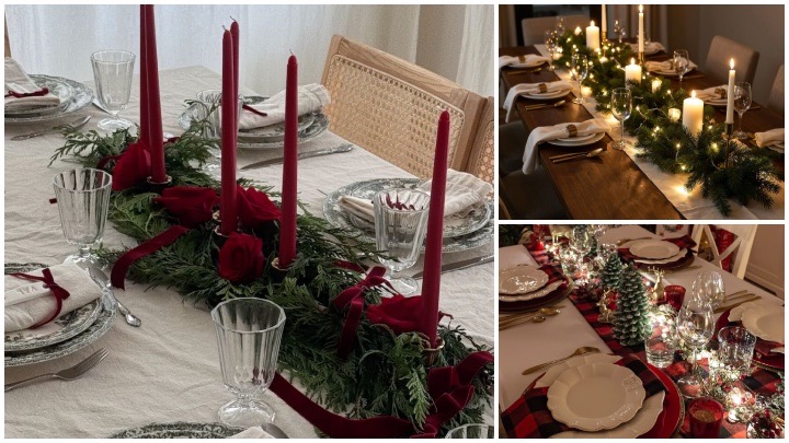 ایده‌های تزیین میز کریسمس ۲۰۲۶؛ ساده و لوکس