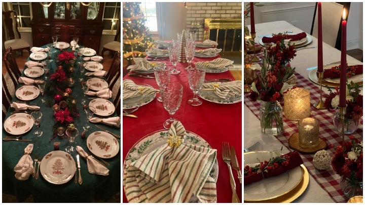 تعادل بین سادگی و لوکس برای میز کریسمس
