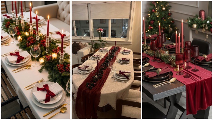 ظروف و ابزار سرو مناسب برای چیدمان درست میز کریسمس