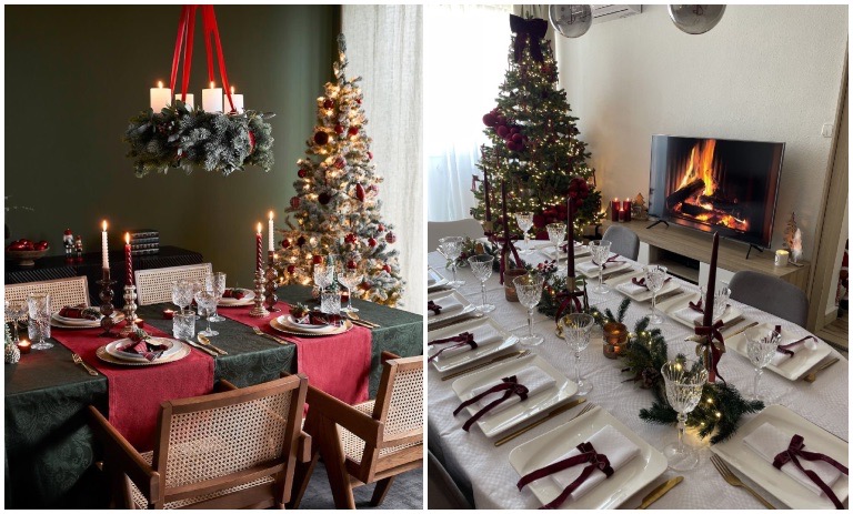 ایده‌های تزیین میز کریسمس ۲۰۲۶؛ ساده و لوکس