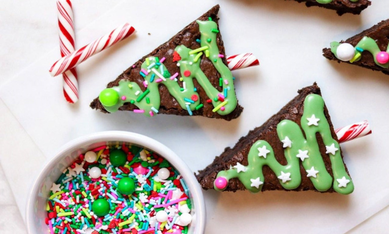 طرز تهیه براونی درخت کریسمس؛ دسر ایده‌آل برای شب کریسمس