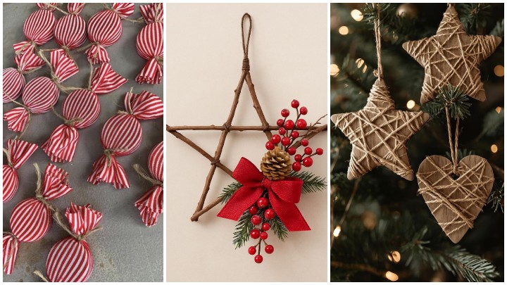 ساخت آویزهای دستساز برای کریسمس ساخت آویزهای دستساز برای کریسمس
