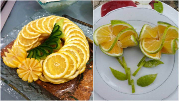 ایده‌های خلاقانه تزیین پرتقال برای سفره شب یلدا 1404 به شکل گل